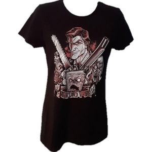 EVIL DEAD Groovy Ash T-shirt size Small Tee Fury NWOT Bruce Campbell Horror